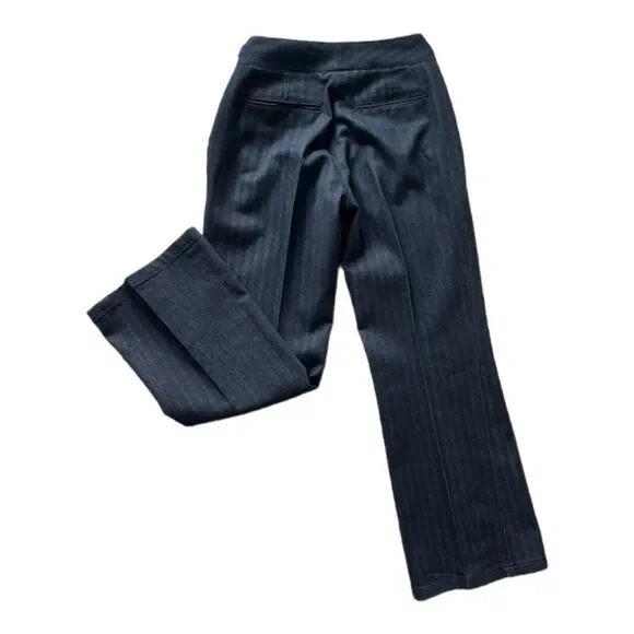 Etcetera 2 Piece Denim Pant Suit Set With Fringe Detail Size 4 - Picture 14 of 15